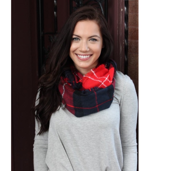 Plaid Infinity Scarf - Picture 5 of 5